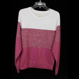 SUMMIT LAGACI BURGUNDY/WHITE SWEATSHIRT OVERSIZED SMALL NWT